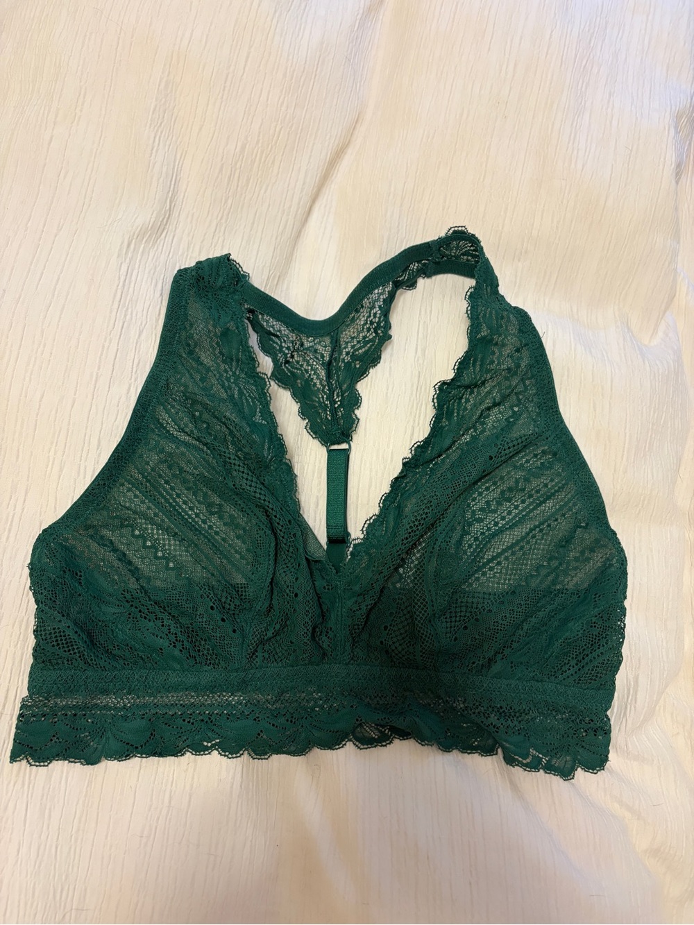 Auden Emerald Lace Racerback Bralette